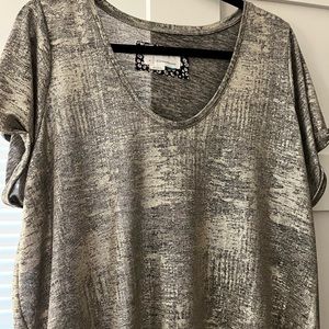 Anthropologies Flowy Gold Top